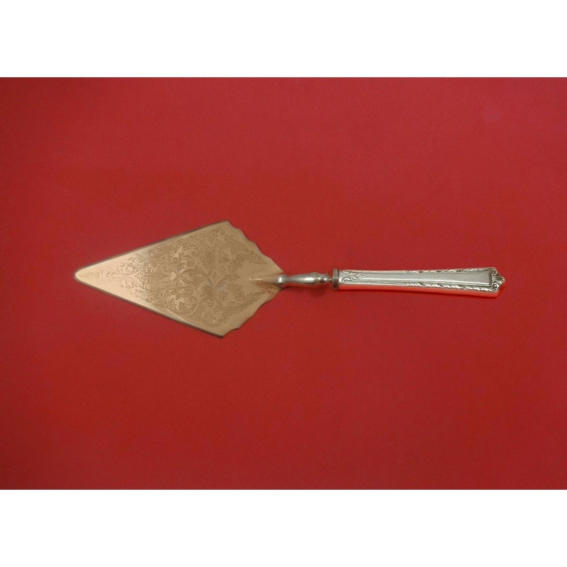Processional by International Sterling Pastry Server Fancy Vermeil HH Custom