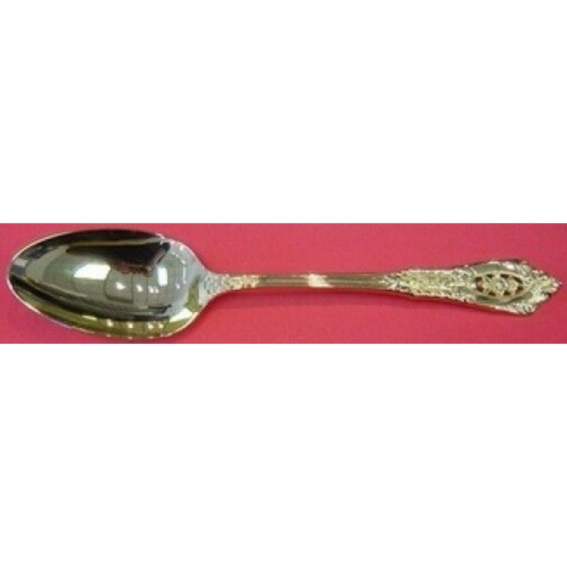 Rose Point Vermeil by Wallace Sterling Serving Spoon Gold 8 3/8"