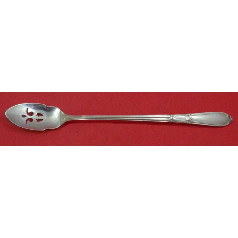 Troubadour by Frank Whiting Sterling Olive Spoon Pierced Long 7 1/2" Custom