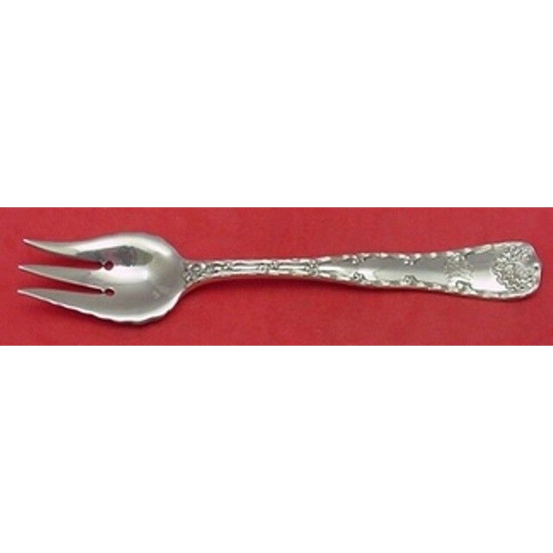 Wave Edge by Tiffany and Co Sterling Pastry Fork 3-Tine 2-Hole Fluted 6 1/2"