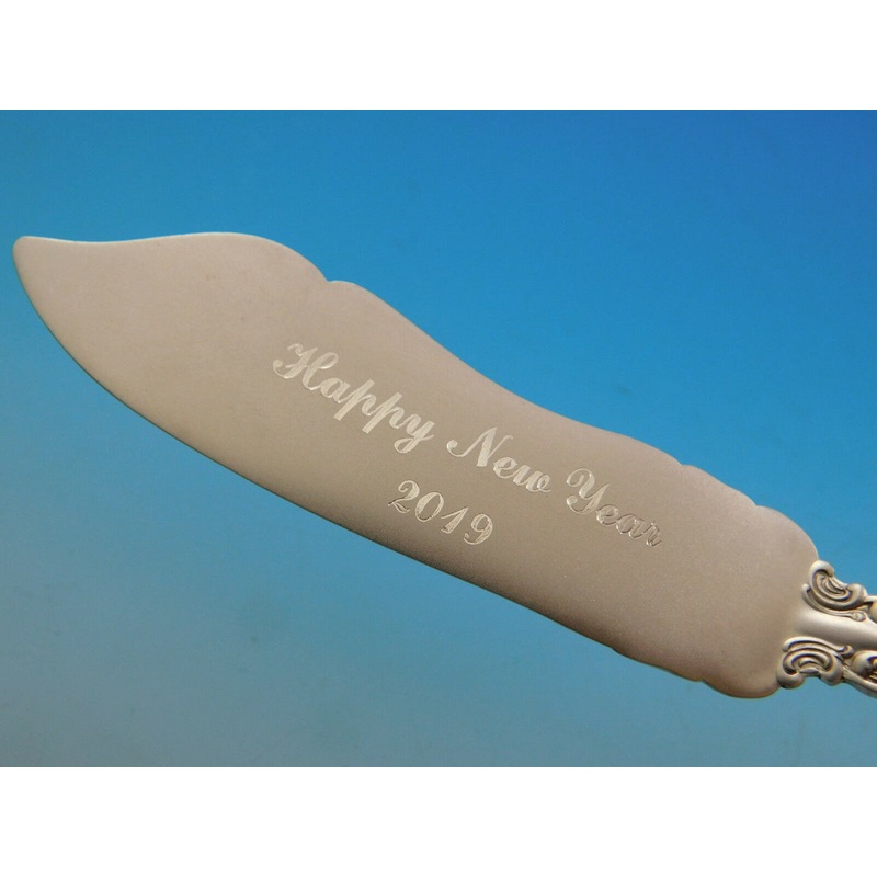 Chantilly Gorham Master Butter Cheese Spreader Engraved Happy New Year 2019 Gift