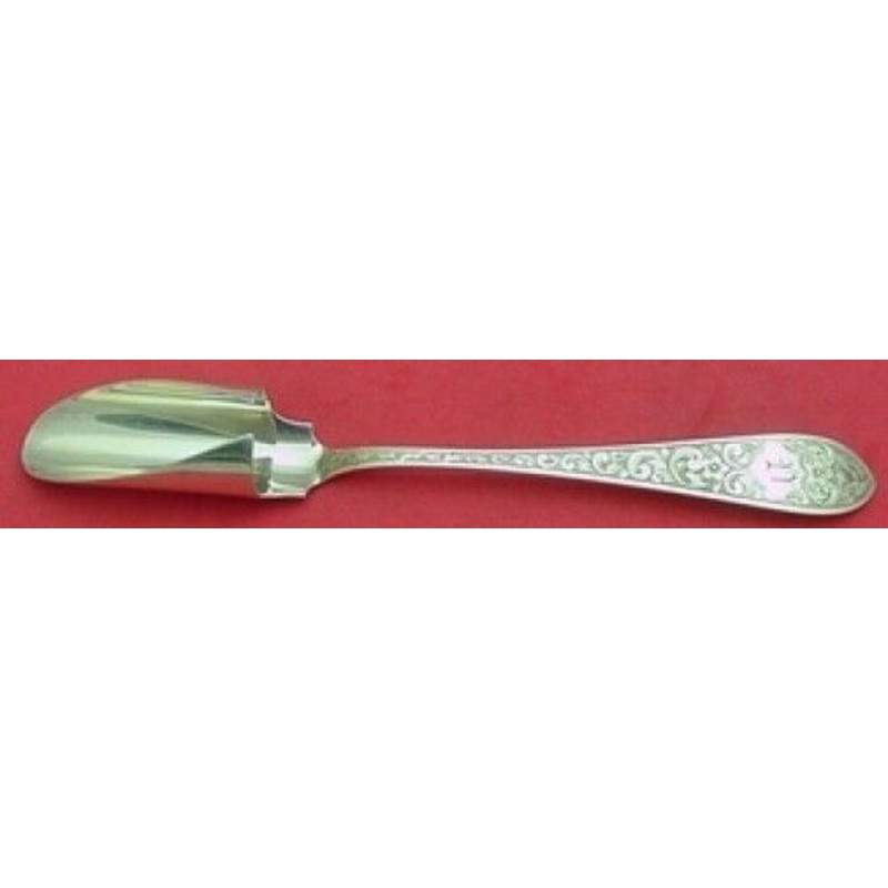 Colonial B Engraved by Whiting Sterling Cheese Scoop Large