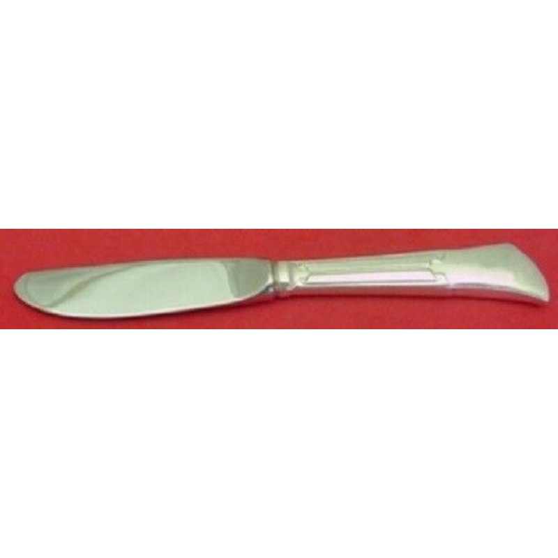 Linenfold By Tiffany and Co. Sterling Butter Spreader Hollow Handle 6 1/4"