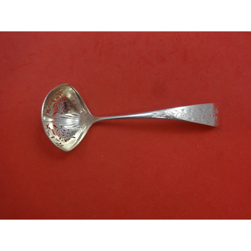 Pattern Unknown by Gorham Sterling Sugar Sifter Ladle Brite-Cut 5 1/2"