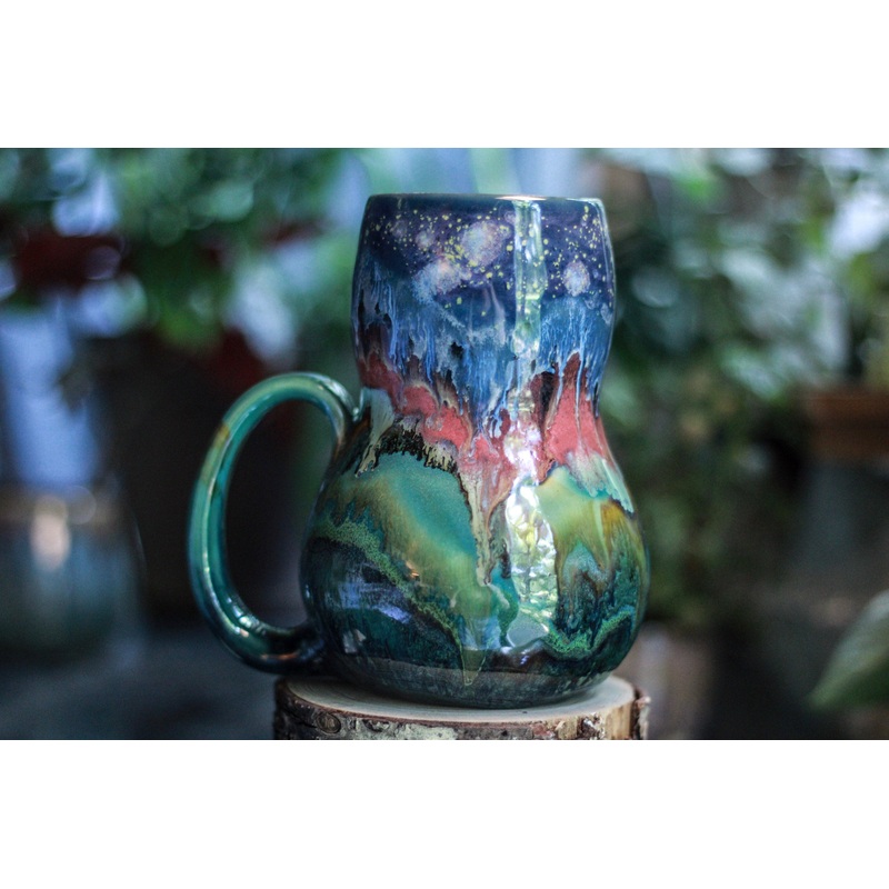 14-A Rocky Mountain Falls Gourd Mug - TOP SHELF, 24 oz.