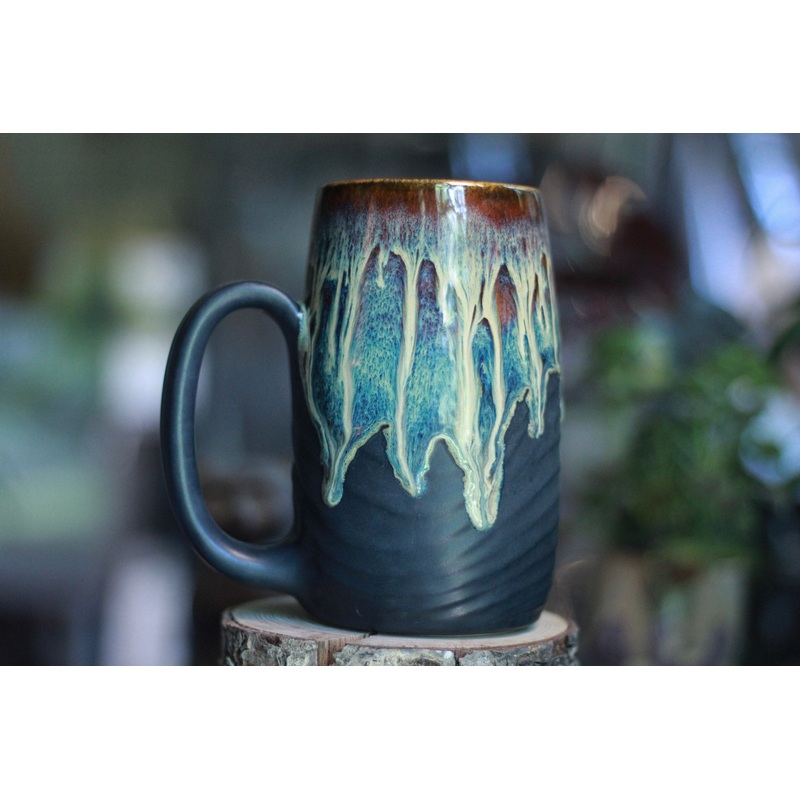 14-D New Wave Textured Stein Mug - TOP SHELF, 22 oz.