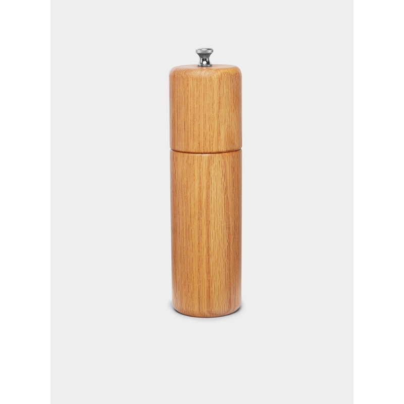 Column Hand-Turned Oak Salt Mill