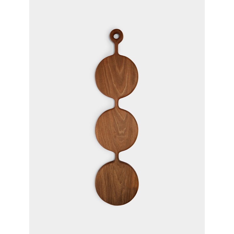 No. 3 Hand-Carved Oiled Walnut Serving Board