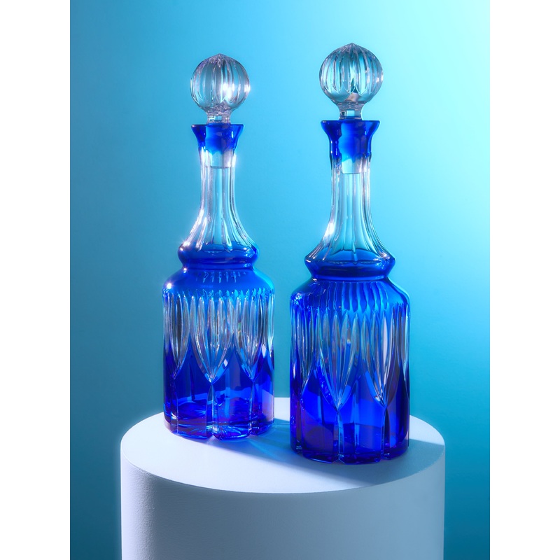1950s Cut Crystal Decanters (Set of 2)