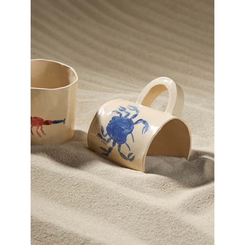 Crab Hand-Painted Ceramic Mug
