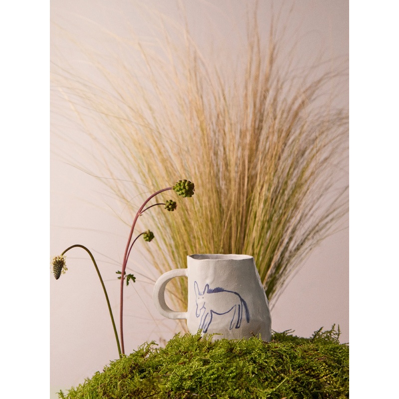 Donkey Hand-Painted Ceramic Mug