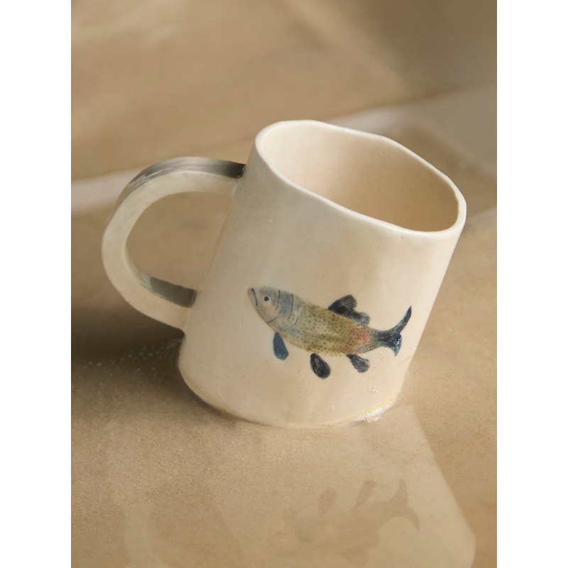 Fish Hand-Painted Ceramic Mug
