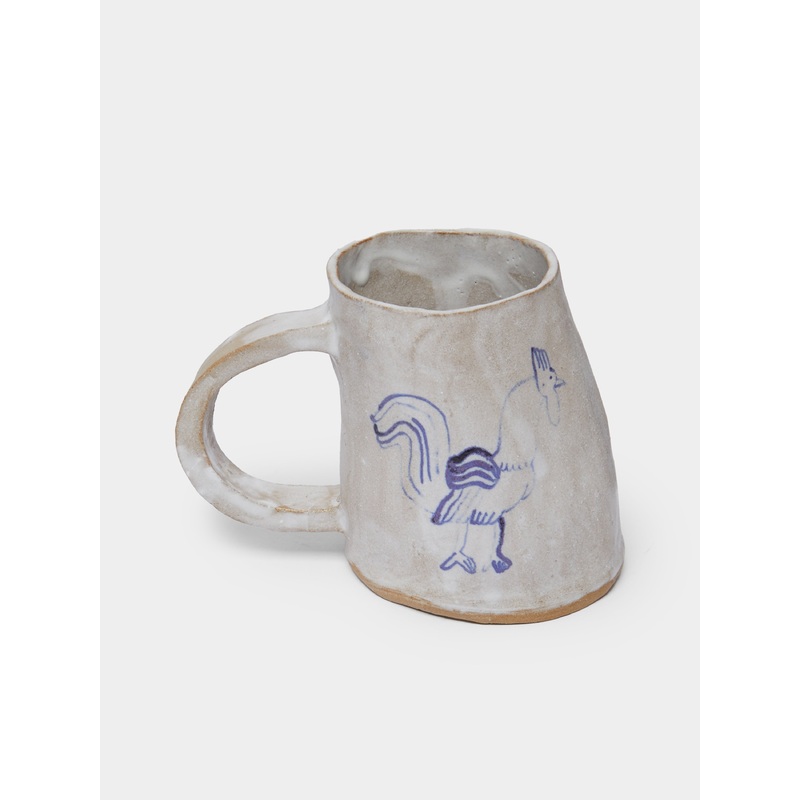 Rooster Hand-Painted Ceramic Mug