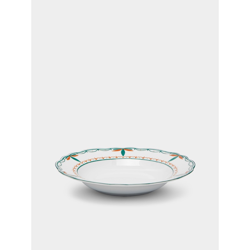 Jardin Porcelain Shallow Bowls (Set of 4)