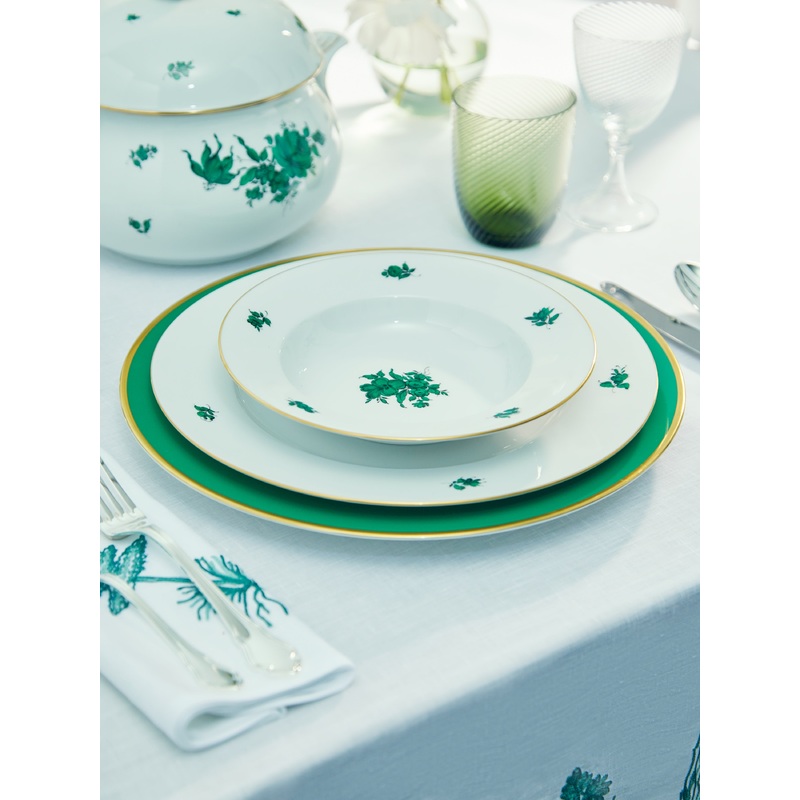 Maria Theresia Hand-Painted Porcelain Soup Plate